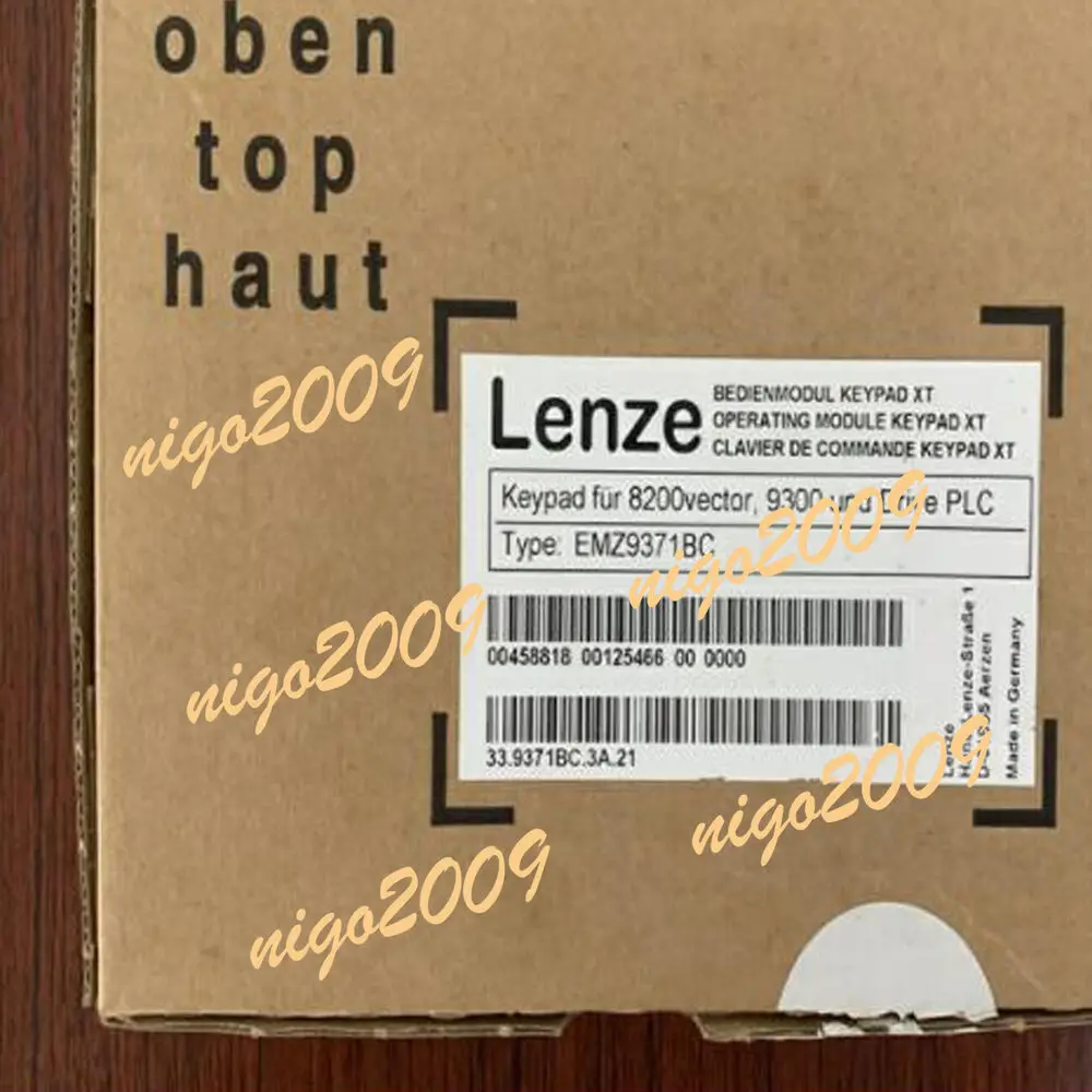 Inversor Lenze original na caixa, painel de controle, DHL, Fedex, EMZ9371BC, 9300, 1Pc