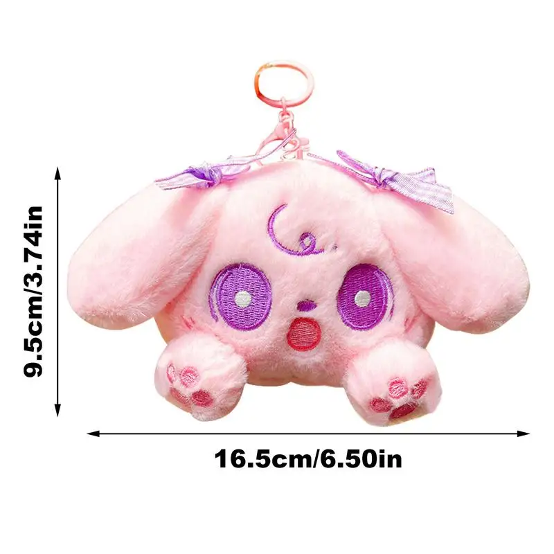 Star Twinkle PreCure Keychain Plush Purse Multifunctional Plush Keychain Stuffed Long Eared Dog Cute Kawaii Adorable For Coin