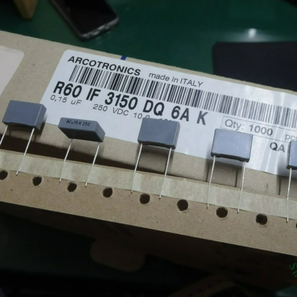 

10pcs/lot AV R60 0.15uf 250V 150nf u15 154 Brand New 10mm Film Capacitor R60IF3150DQ6AK