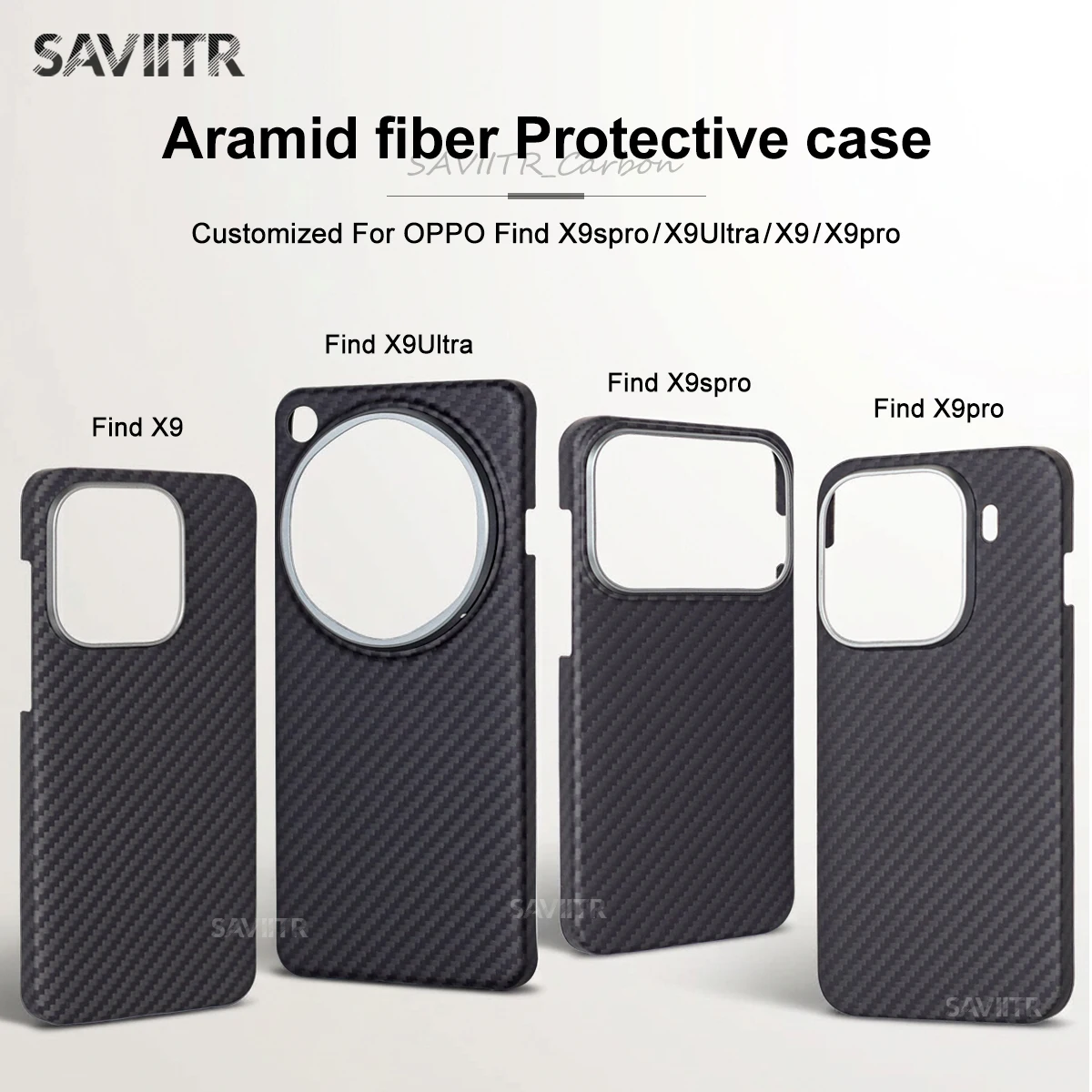 

SAVIITR For OPPO Find X9 Ultra Case Magsafe Wireless Charging Carbon Fiber Cover Find X9 Spro X9 Pro Metal Lens Protective Shell