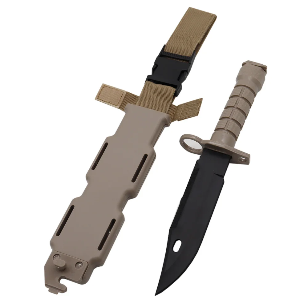 VULPO Airsoft Tactical Plastic M9 Dagger Cosplay Model Toy Knife Hunting Training CS Game Bayonet