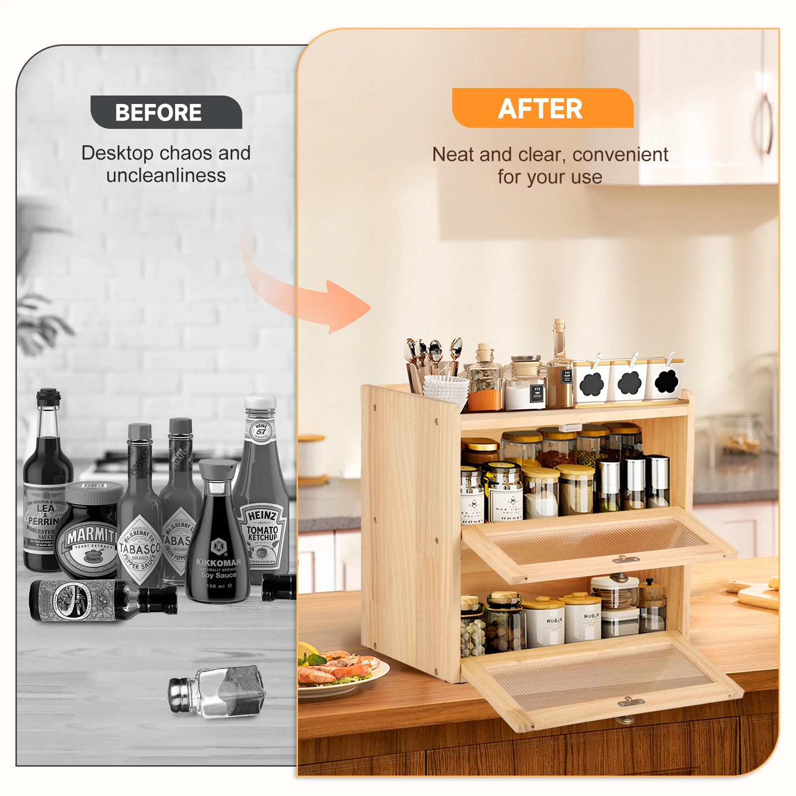 Bread Box for Kitchen Countert - огляд і ціна Food Storage No Pantry