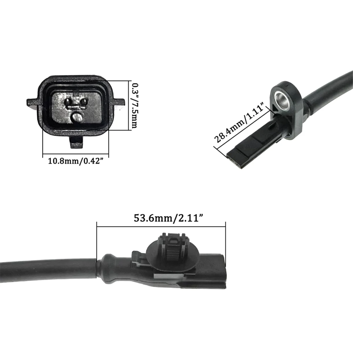 

New ABS Wheel Speed Sensor Front L=R For Ford Ecosport Fiesta VI 1.0_A60E