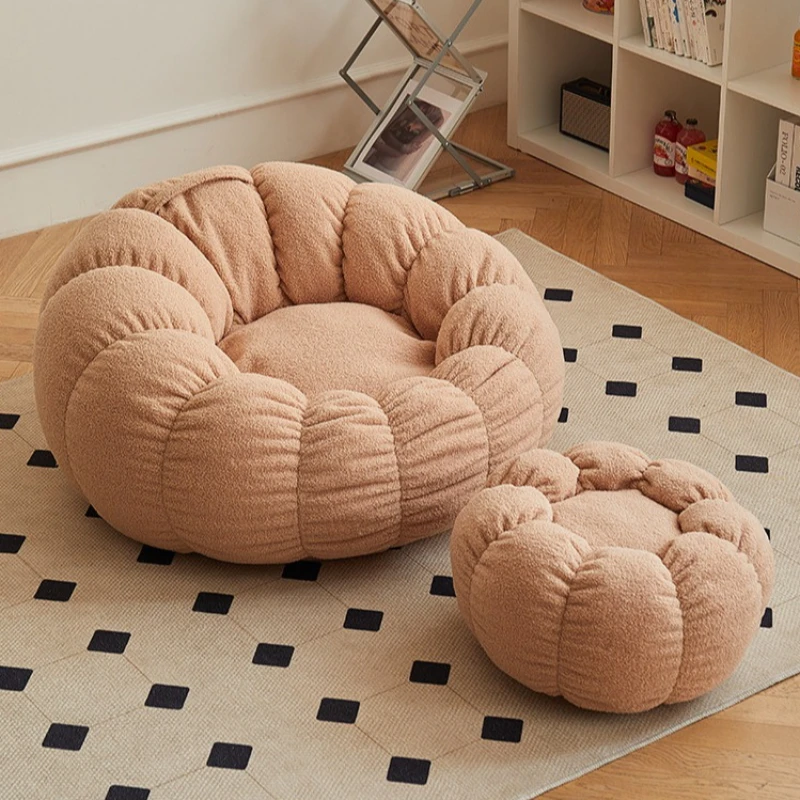 household small apartment Bean bag sofa pumpkin leisure single Bean bag bedroom balcony кресло мешок furniture living room
