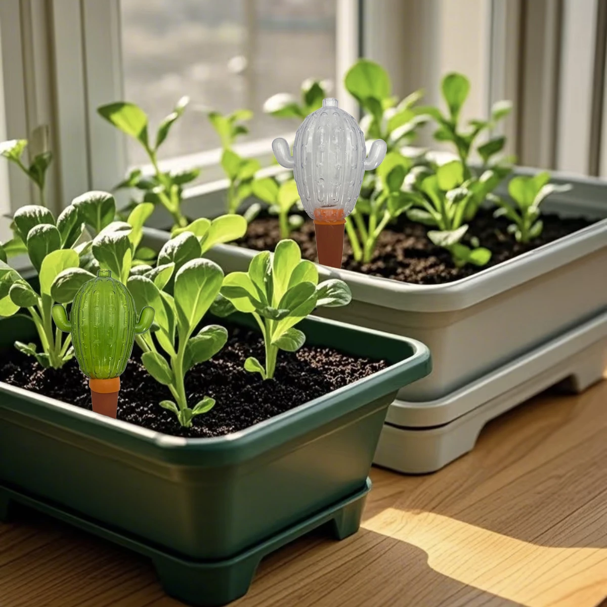 

4Pcs Cute Garden Plant Self-Watering Spikes Plants Watering Device Planter Supply For Outdoor Indoor Irrigation Spikes