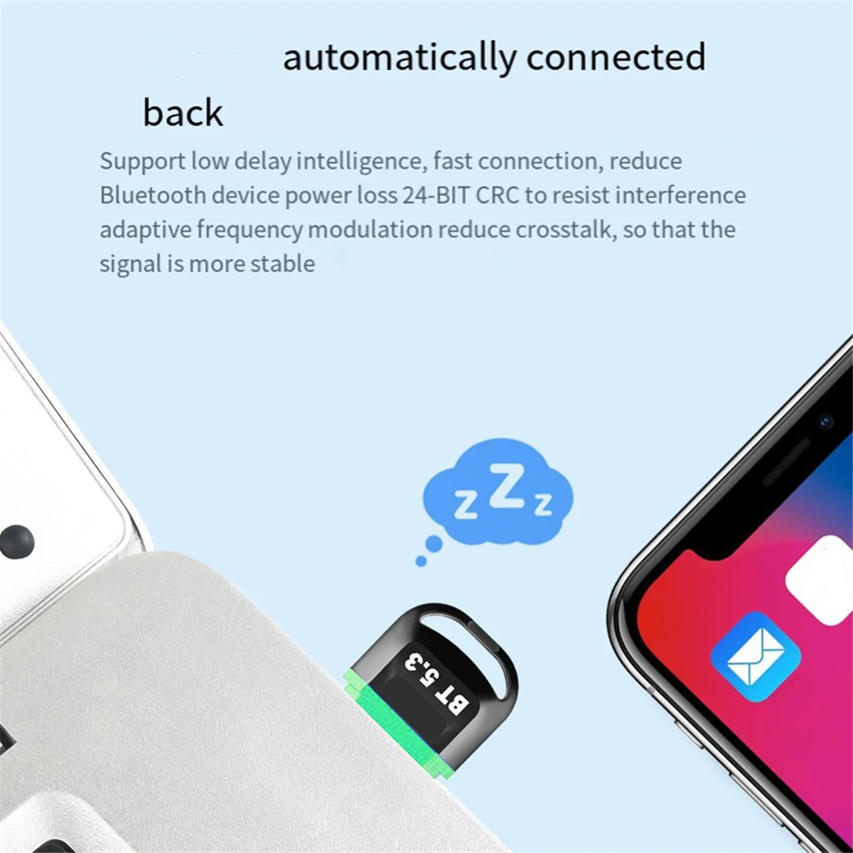 

Эффективный USB-адаптер Bluetooth 5.3, передатчик, беспроводной аудиоприемник