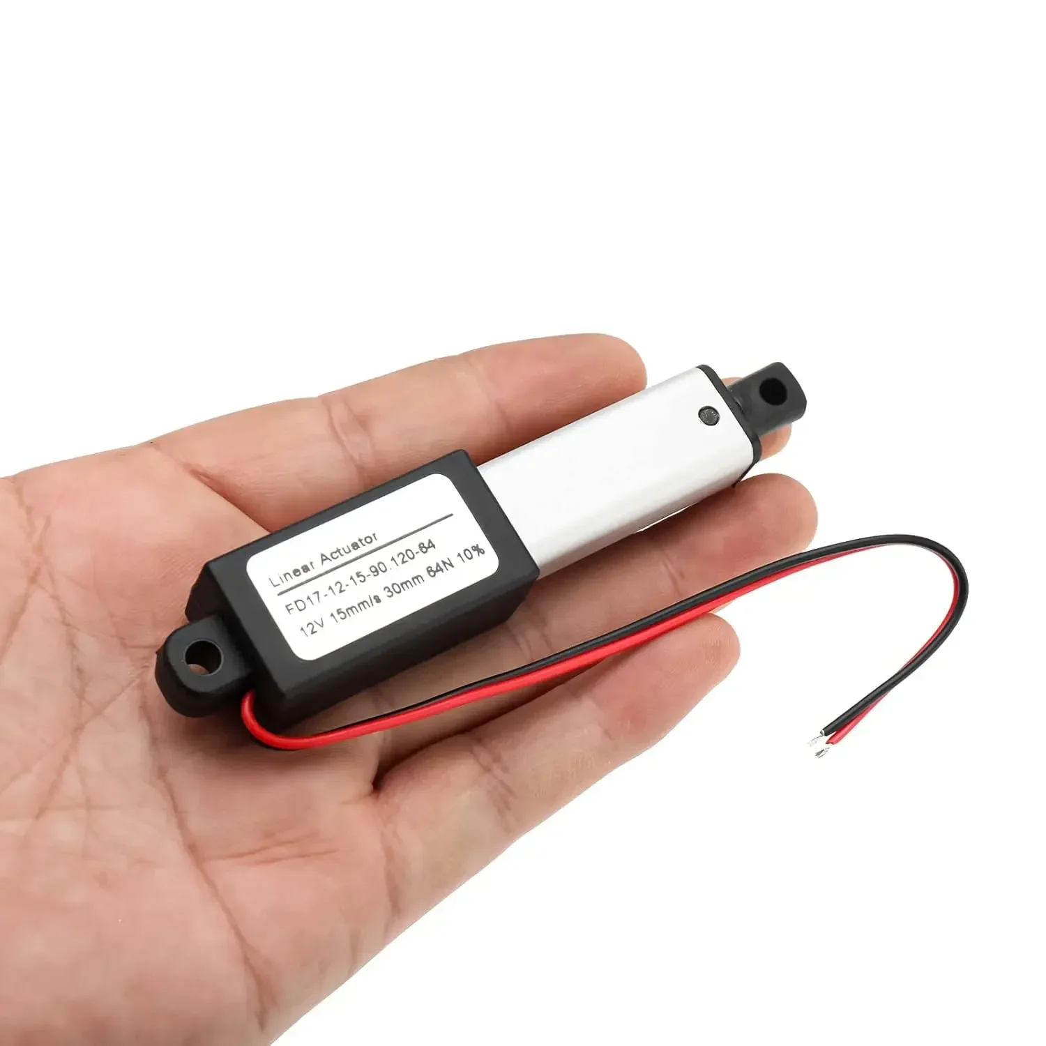 Mini Electric Linear Actuator with Mounting Bracket Waterproof Actuator Pushrod for For TV, Table, Cabinets, Window Opener, Home