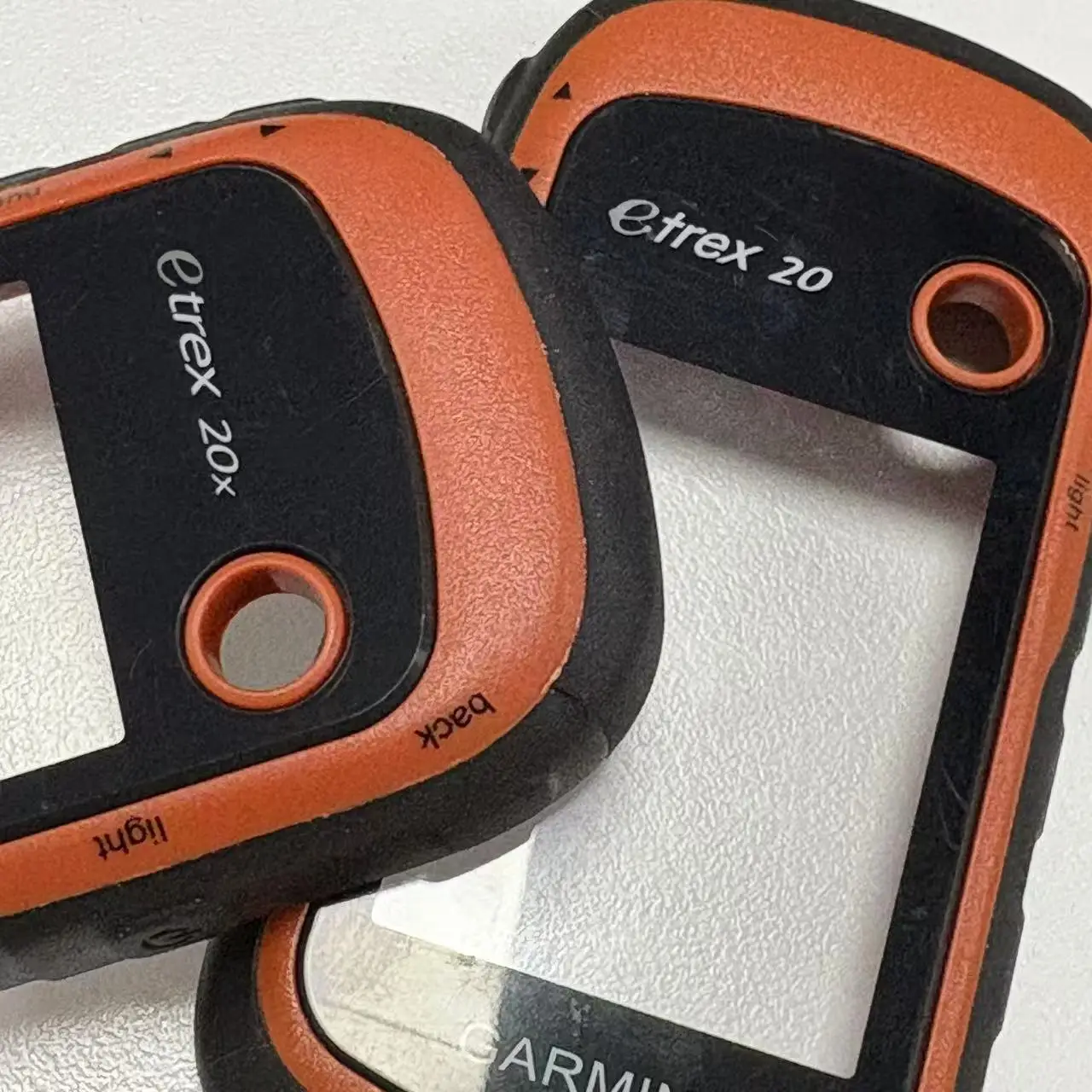 

Передний чехол для Garmin Etrex 20 20x со стеклянной панелью, GPS-ремонт, оранжевый ручной корпус с кнопкой питания