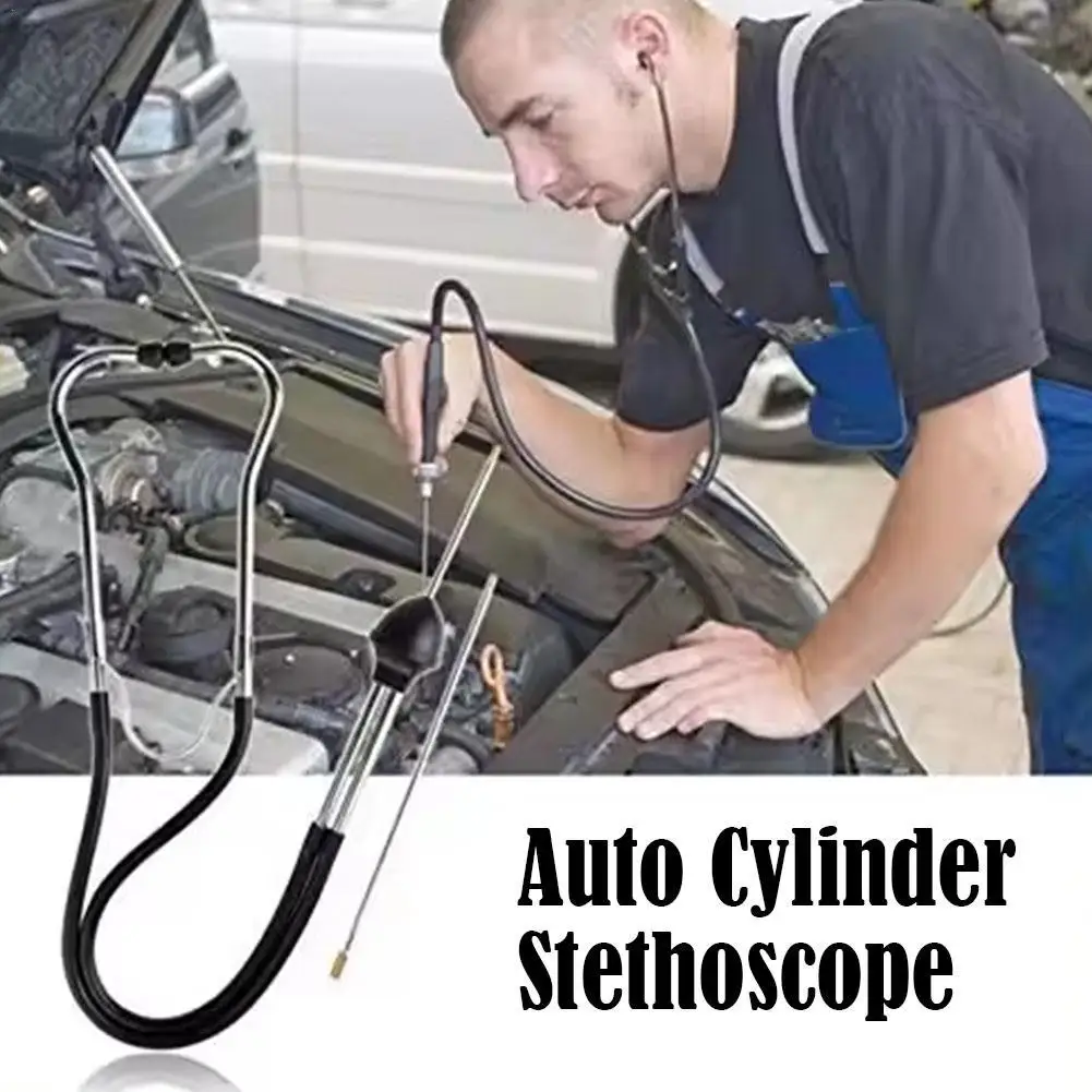 2024 Car Cylinder Stethoscope Mechanics Stethoscope Professional Car Engine Block Diagnostic Hearing Tool Car Repair Tool 22.5+7