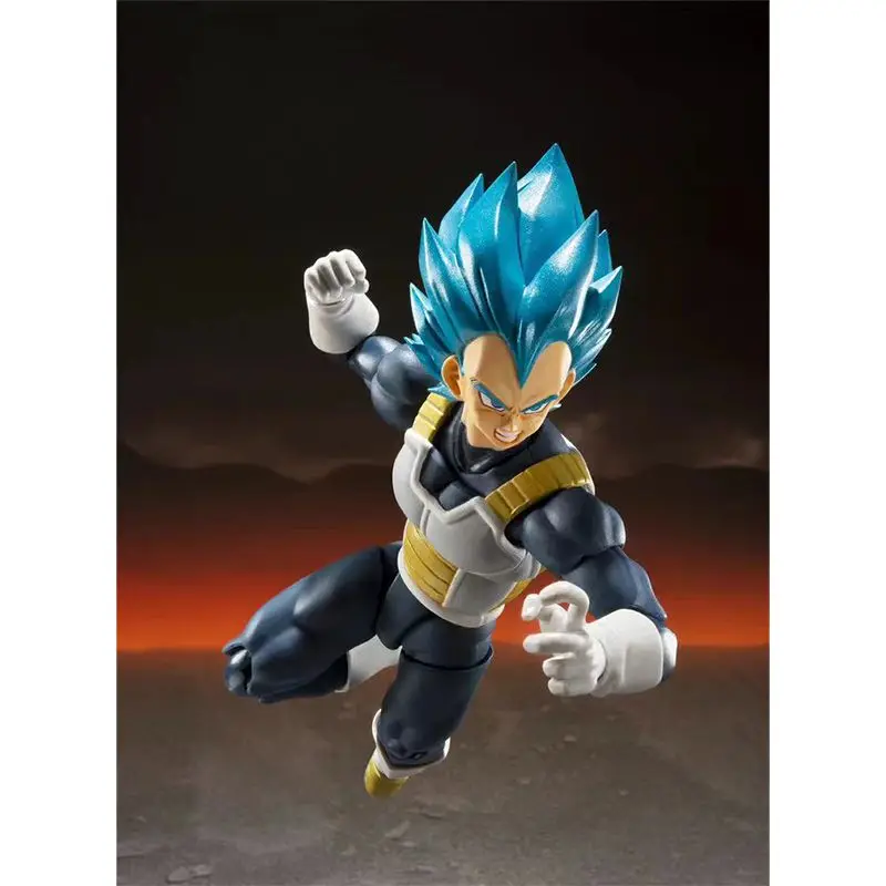 Original BANDAI S.H. Figuards Blue Hair Vegeta IV Red Hair Theatre Edition  Dragon Ball Z In Stock Anime  figure Model Toys