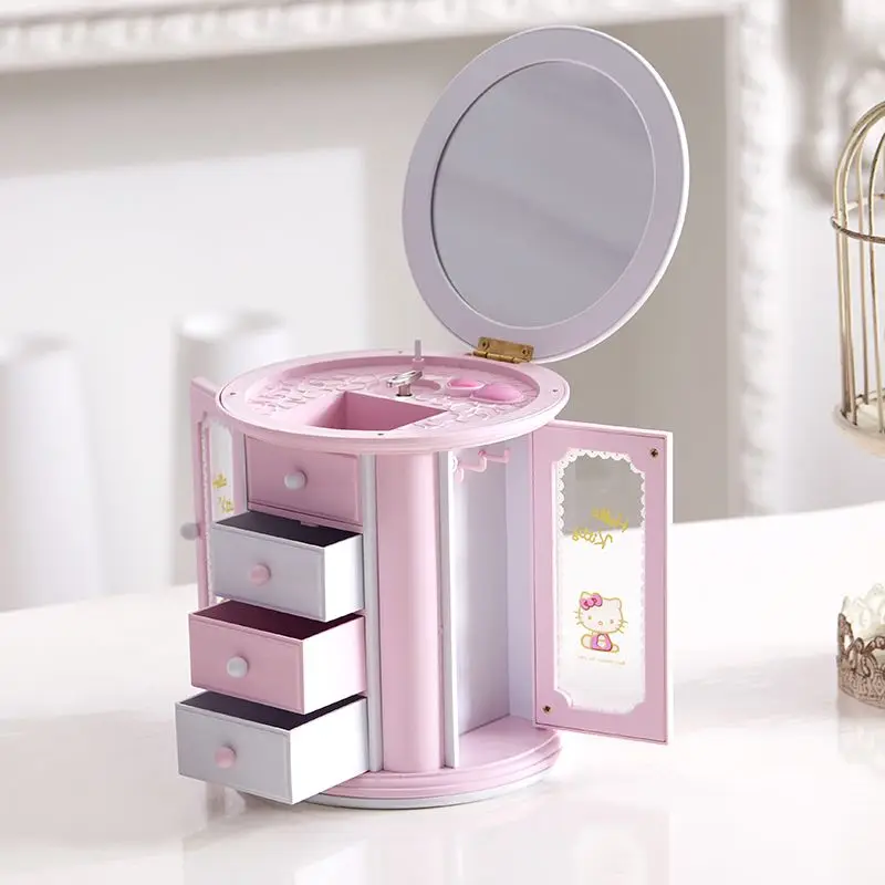 

Multi-function Rotation Clockwork Music Box Jewelry Boxes Exquisite Anniversary Gifts Cute Ornaments Home Decoration Accessories