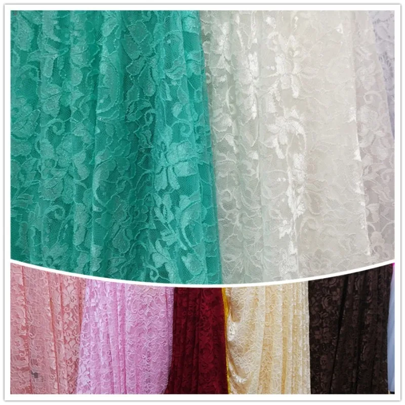 

1.5m*1.5m， New Elastic Transparent Mesh Rose Lace Decal Fabric Elegant Dress Handmade DIY Clothing Decoration Accessories