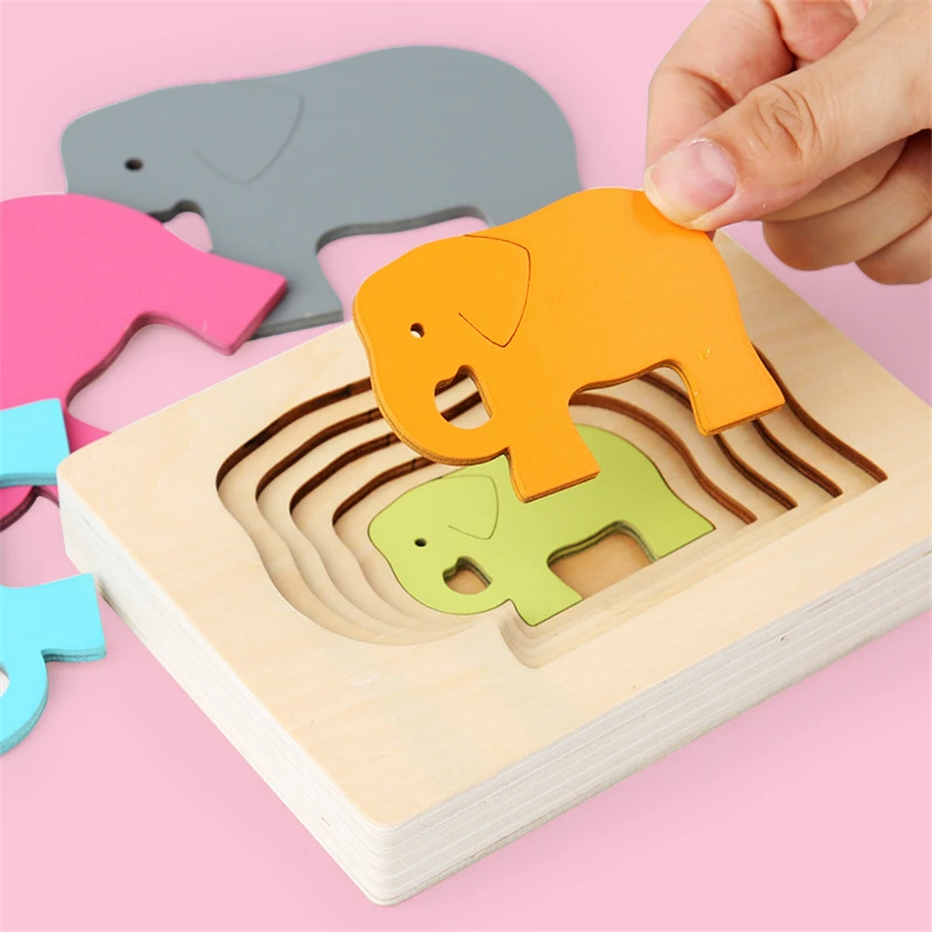 

Montessori Wooden Animal Matching Game Language Material Toys For Kids 2 To 4 Years Old Fine Motor Skill Children Gift D86Y