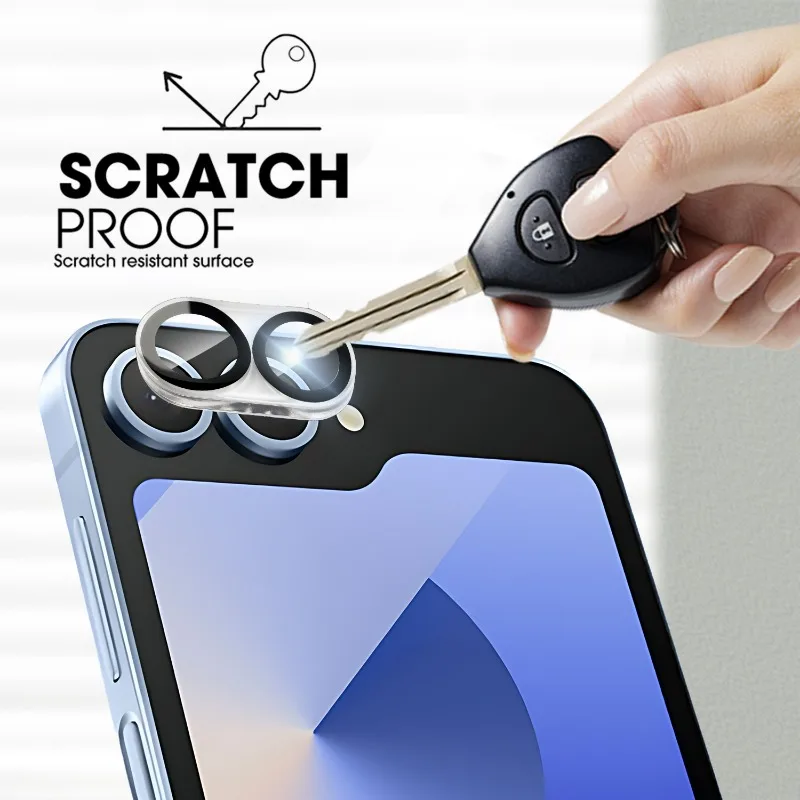 واقي شاشة للخصوصية مضاد للزقزقة لهاتف سامسونج جالاكسي Z Flip 7 هيدروجيل واقي عدسة الكاميرا من الزجاج المقسى تغطية كاملة #6