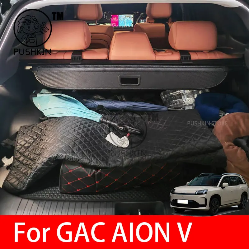 

For GAC AION V 2025 2026 Tailbox Storage Partition Baffle Trunk Cover Curtain Board Partition Accessories