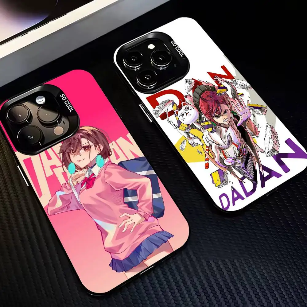 

Momo Ayase D-Dandadans Phone Case For iPhone17,16,15,14,13,12,11,Pro,MAX Gray Matte Silicone Black Cover