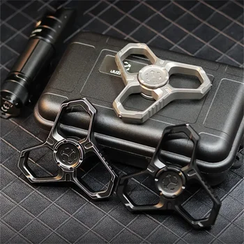 JUZHEN EDC titanyum alaşım parmak cayro dekompresyon oyuncak cam kırıcı erkek arkadaşı hediye