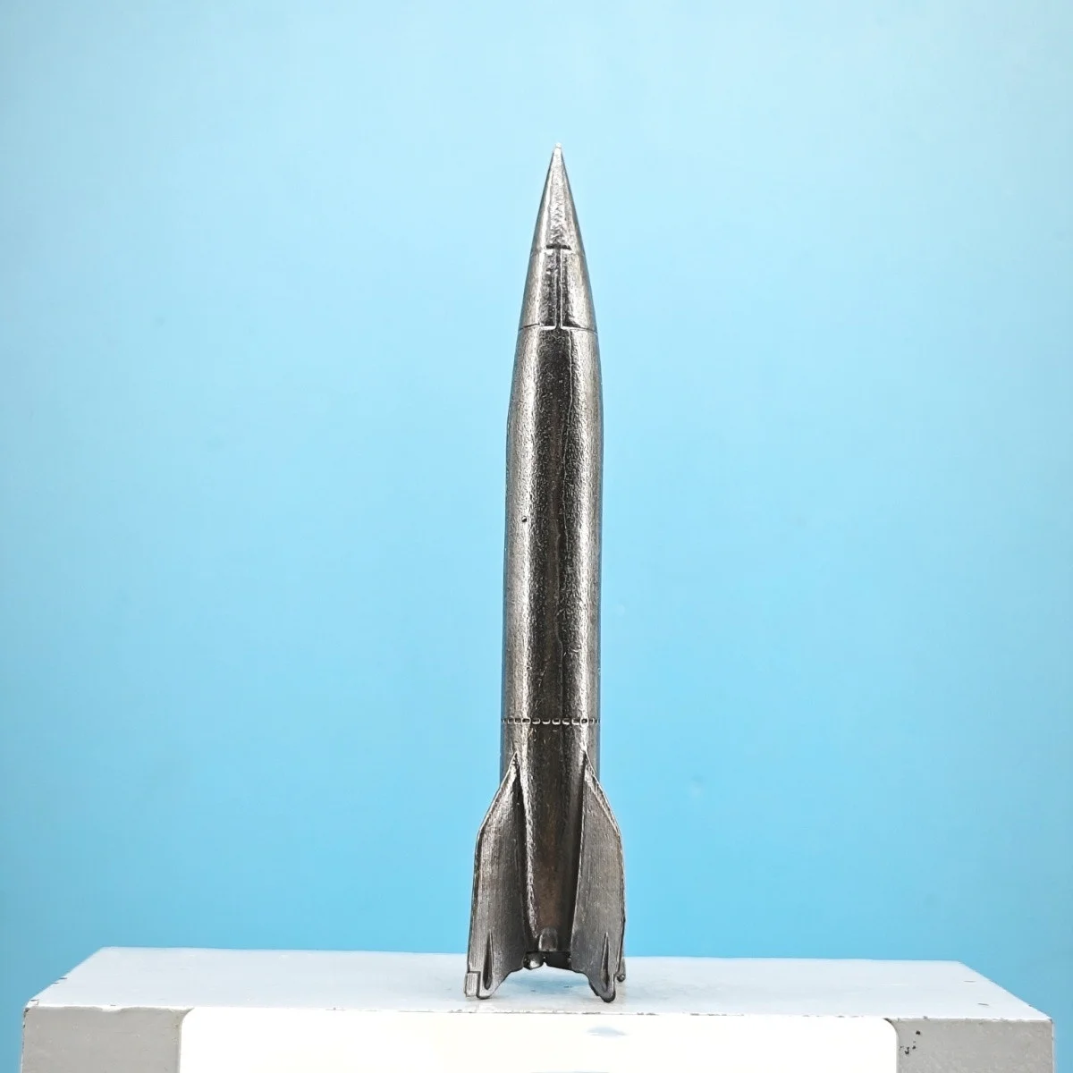 Vintage Brass Rocket Miniature Model Spacecraft Scale Model Sci Fi Diorama Desktop Decor Aerospace Collectible Craft Ornament