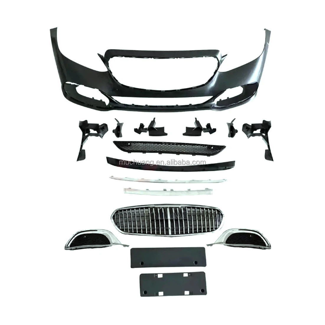 for Body modification upgrade kit front rear bumper for 2015 Mercedes Benz E-Class E260L W212 upgrade Maybach W223