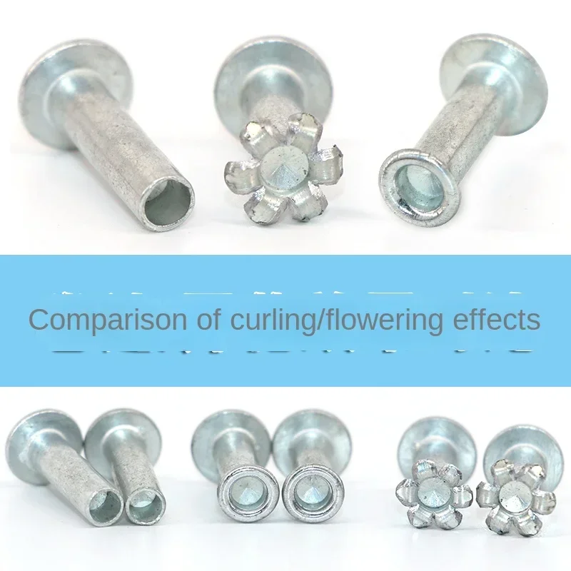 Semi-Tubular Rivet Punch 234567810 Corns Curling Flanging Willow Diced Flowering Tool Riveting Machine Chisel