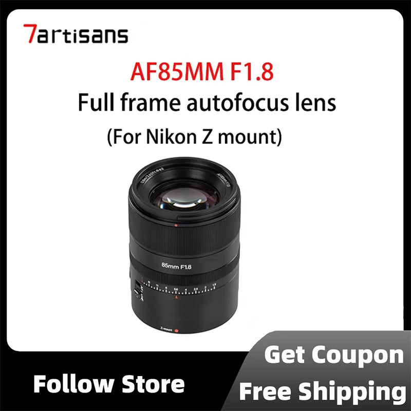 

7Artisans AF85MM F1.8 Large Aperture Full Frame Autofocus STM Lightweight Portable Lens for Nikon Z Z7II Z6II Z5