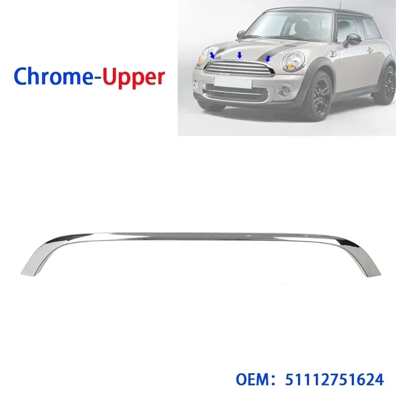 ABS Plastic Car Front Grill Trim Replacement for BMW MINI R55 R56 R57 2007-2015