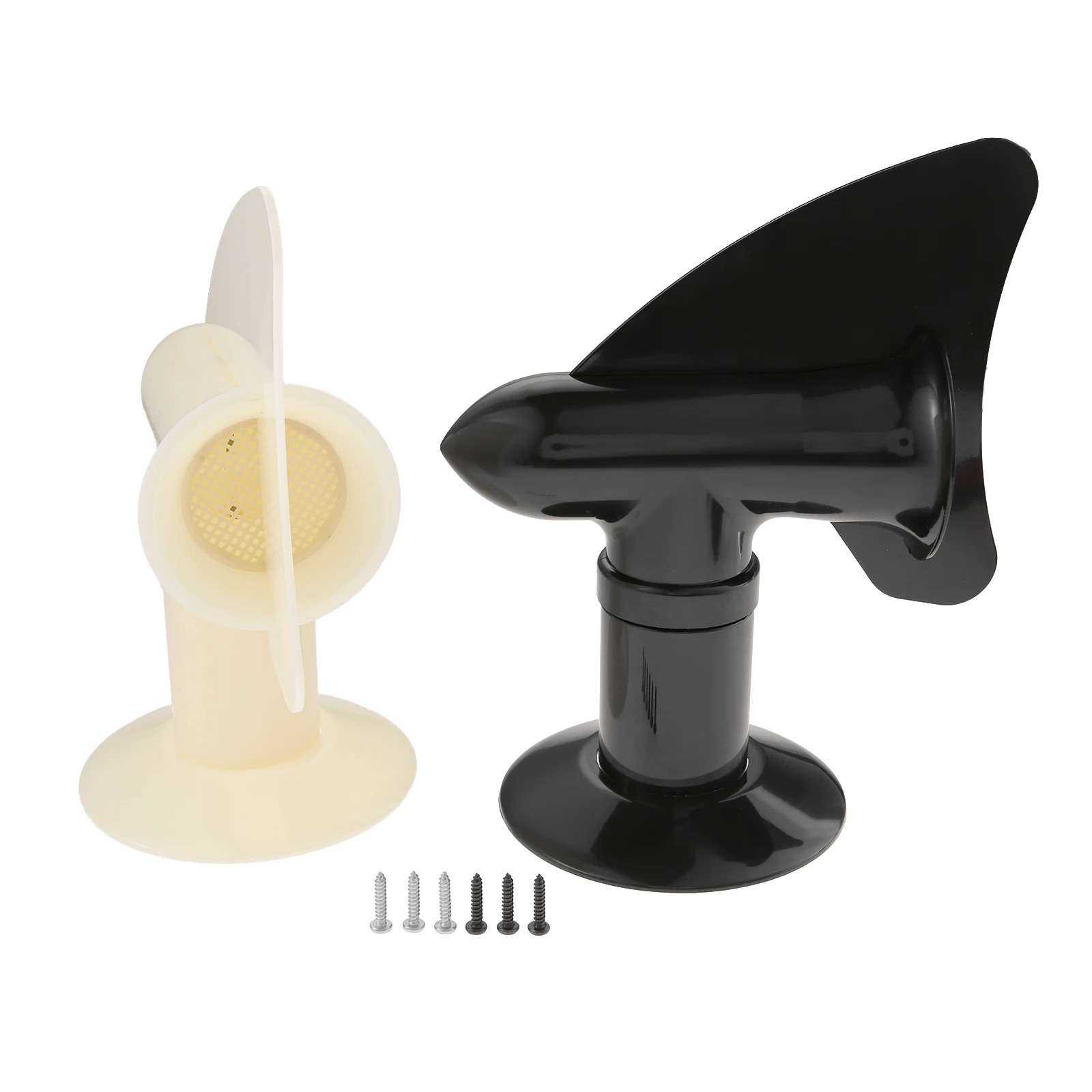 Trailer RV Sewer Vent Cap for Holding Tank Roof Plumbing Vent Cover 360degree Rotation Siphon Type Pipe Exhaust Lid Weatherproof