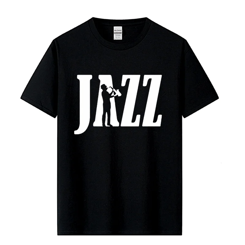 Funny Jazz Saxophone T Shirt Summer Autumn Camiseta Retro Tshirt New Print Graphic T Shirt Cotton Harajuku Streetwear Male