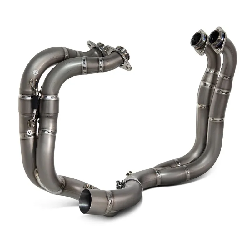 

Full Kit Exhaust Line TC6 Titanium Headers Escape Front Link Pipe for APRILIA RSV4 2009-2025 60mm Slip On Tube