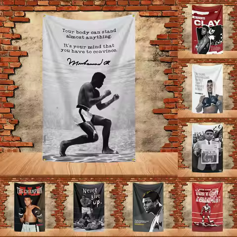 90X150ft Muhammad Ali Boxing Party Flag Polyester Printed Flag Banner Tapestry for Garden Garage Decoration Concert Flag
