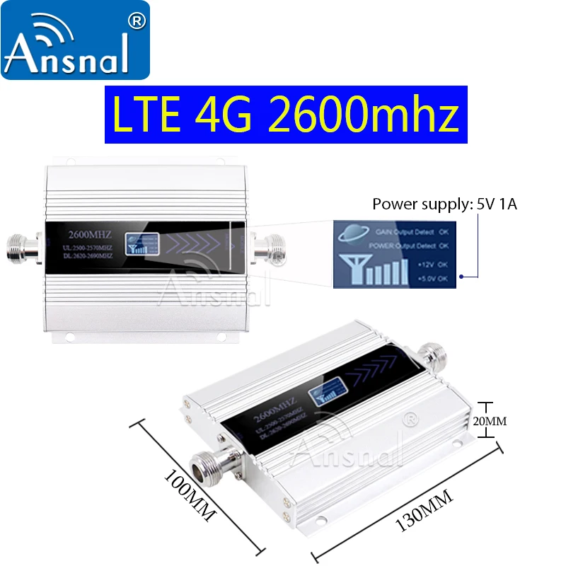 모든 SIM용 휴대용 신호 증폭기, 밴드 7 전력 증폭기, 4g 신호 증폭기, 2600mhz 4g 모뎀