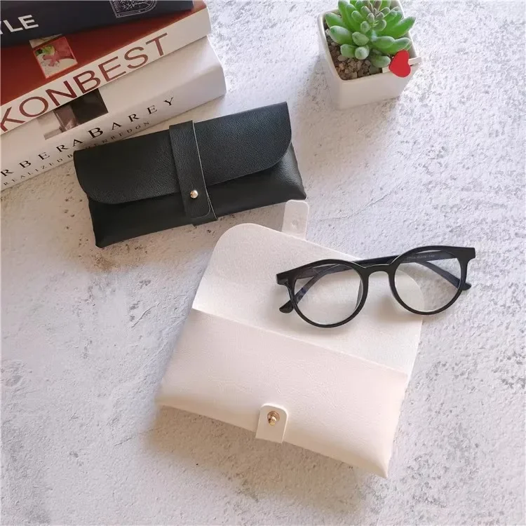 New Fashion Pu Leather Glasses Bag Protective Case Cover for Women Men Portable Sunglasses Case Box Reading Eyeglasses Bags