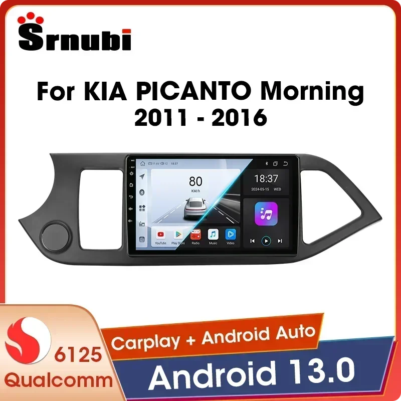 Android Auto Carplay Screen for KIA PICANTO Morning 2 2011 2012 2013 2014 2015 2016 Multimedia Radio Car Intelligent Systems DSP