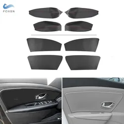 For Renault Megane 3 Car Interior Door Armrest Panel Door Guards Microfiber Leather Cover Trim Inner Accessories