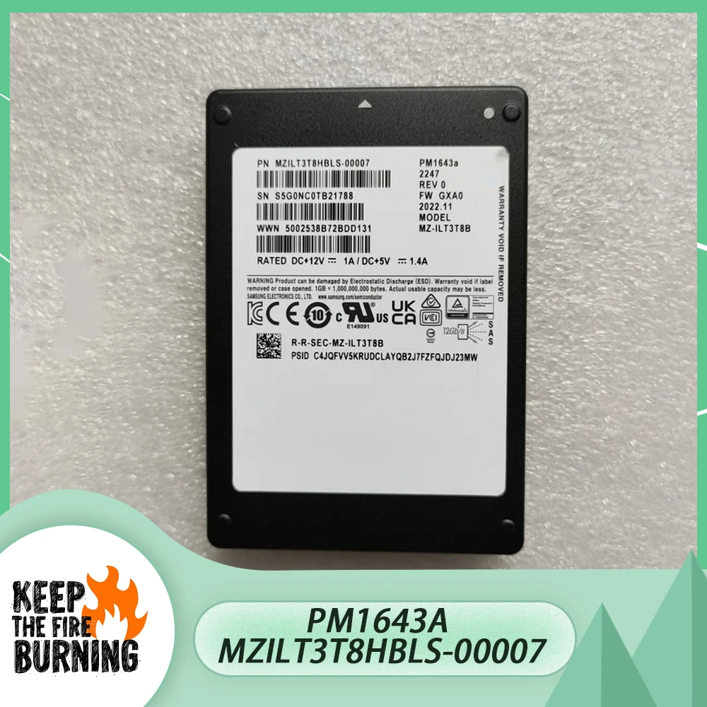 

Для SAMSUNG PM1643A 3,84 T 2,5 ''SAS SSD MZILT3T8HBLS-00007 твердотельный накопитель