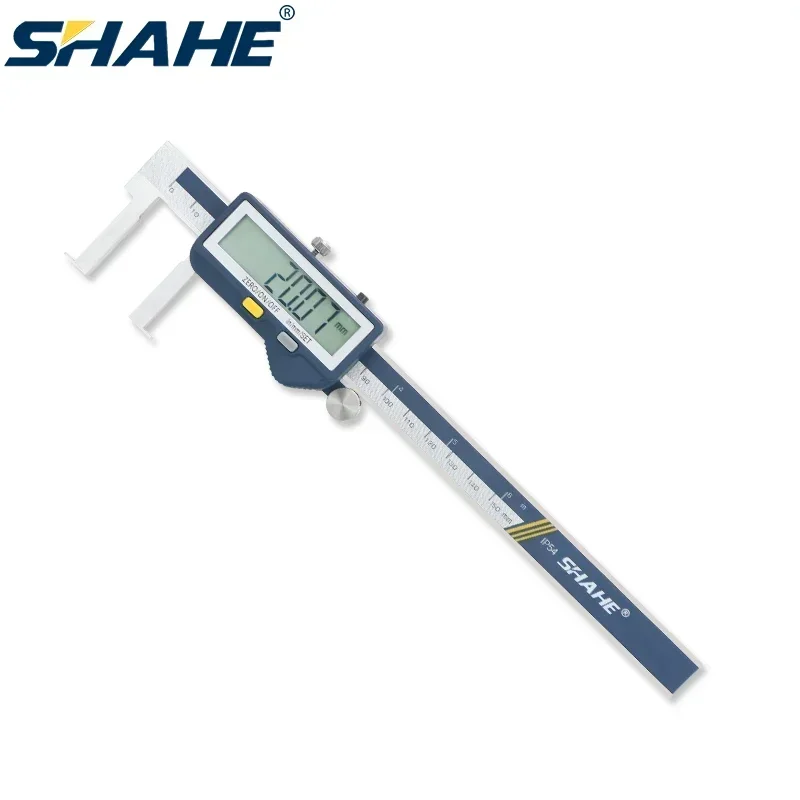 

SHAHE 22-150/25-200/30-300mm Digital Inside Groove Caliper With Flat Point Wireless Caliper With Large Screen Measuring Tools