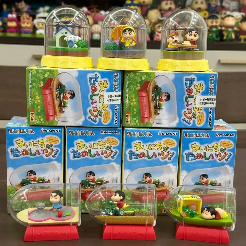 

High Quality New Anime Crayon Shin-Chan Miniature Daily Scenes Kawaii Figure Pvc Model Blind Box Toy Doll Collect Ornaments Gift