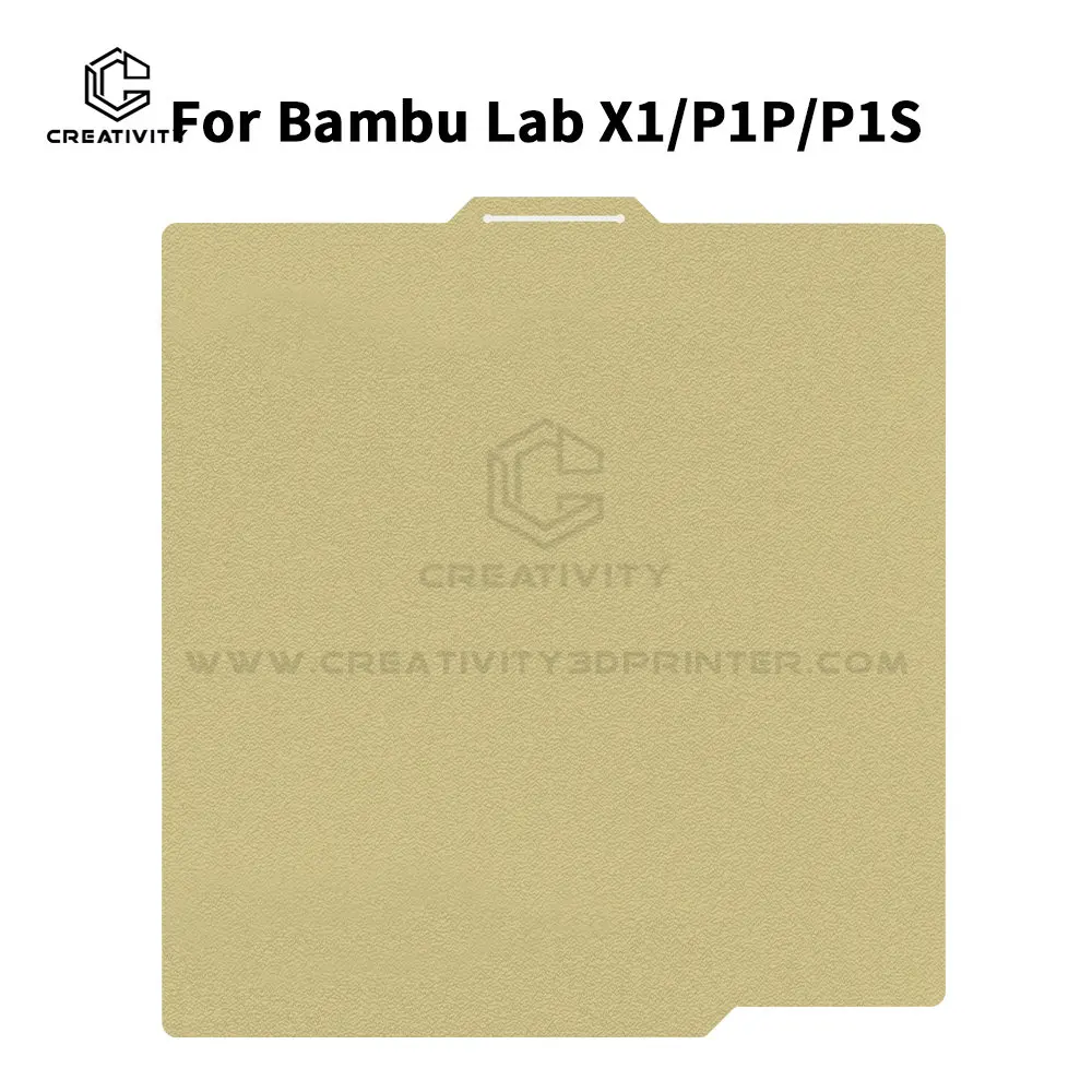 257x257 PEI Textured Build Plate For BambuLabx1 X1C P1P Double sided PEI hot bed sticker Lab A1 3D Printer Heat Paper