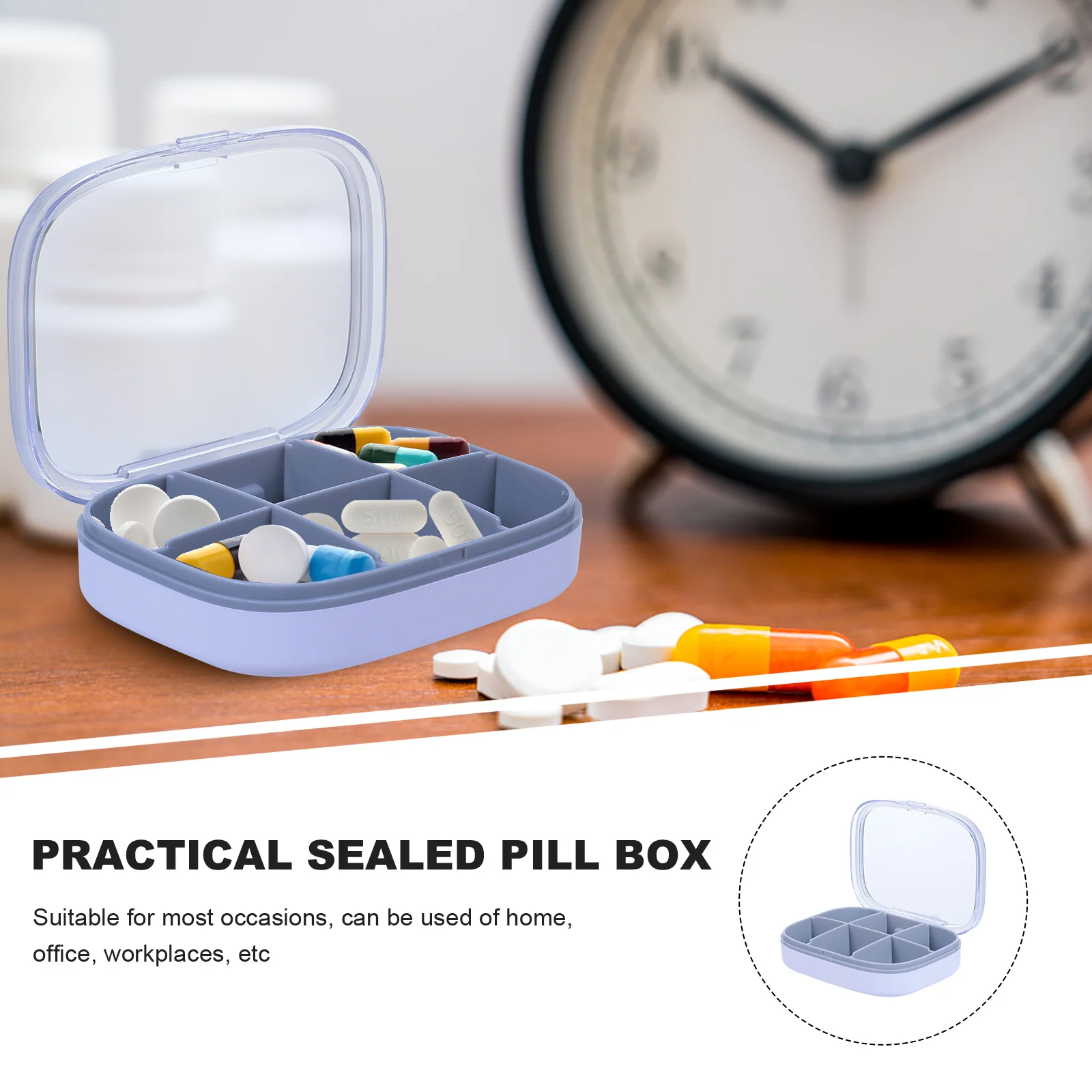 

Dispensing Medicine Box Travel Pill Organizer Boxes Sorter for Organiser Bracket