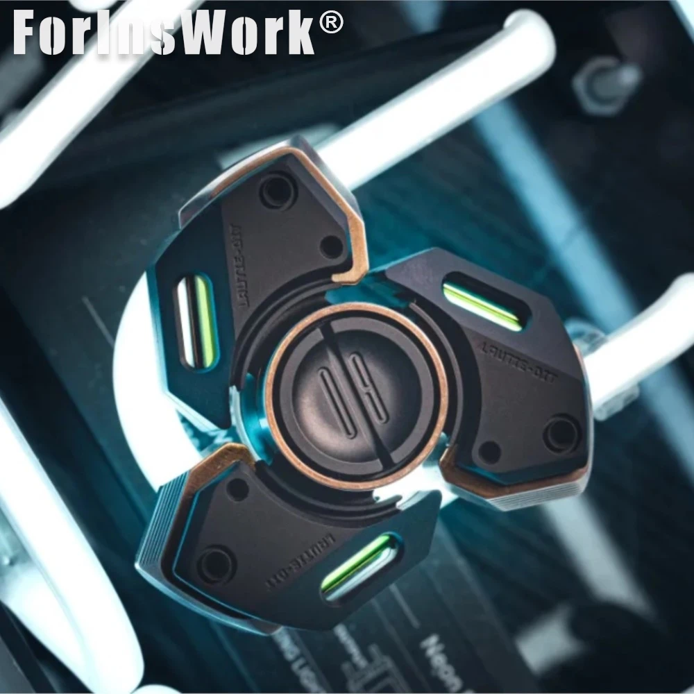 LAUTIE BIT09 ジルコニウム真鍮製オフィス玩具 メタルフィジェットトイ フィジェットスピナー メタルフィジェットトイ