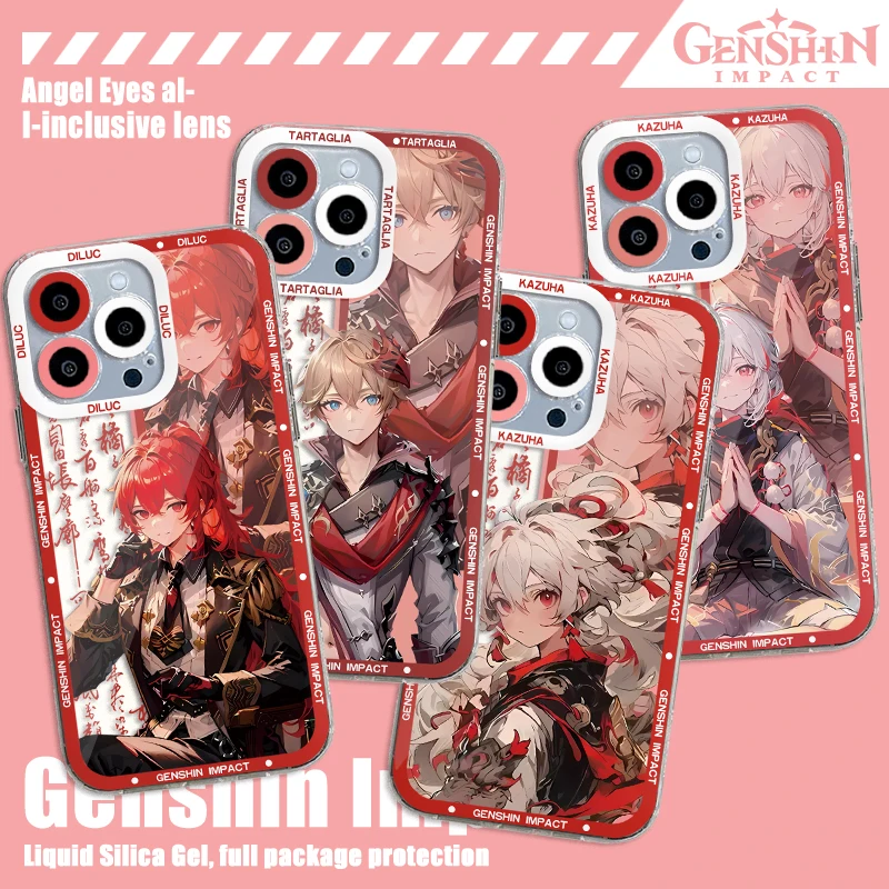 Genshin Impact yae miko Phone Case For Xiaomi Redmi Note 13 12 12C 11 10 10C 13C 10s 9 9s 9A 9T 9C 8 7 Pro Max 4G 5G Clear Cover