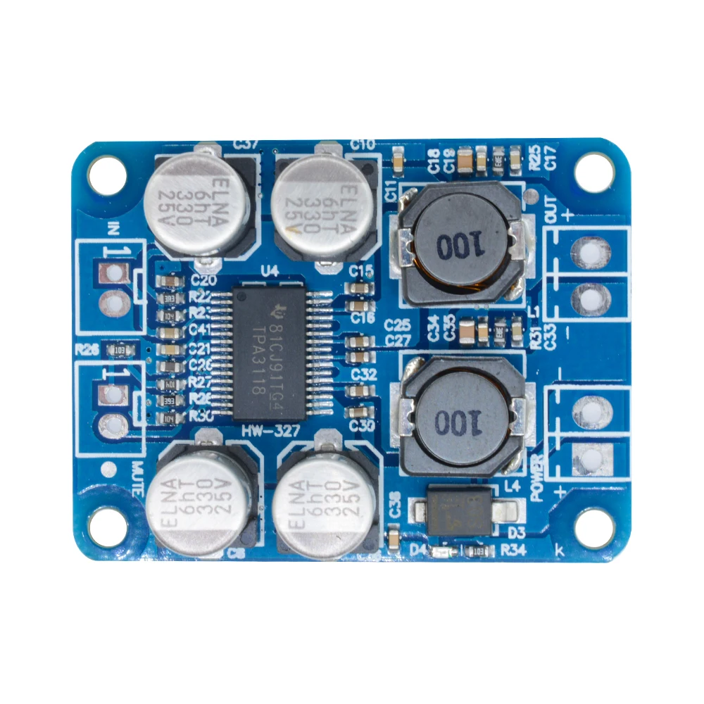 TPA3118 PBTL Mono Digital Audio-Leistungsverstärker-Platine 60W 8V -24V Leistungsverstärkermodul Auto High Out Low Power – Detail 8