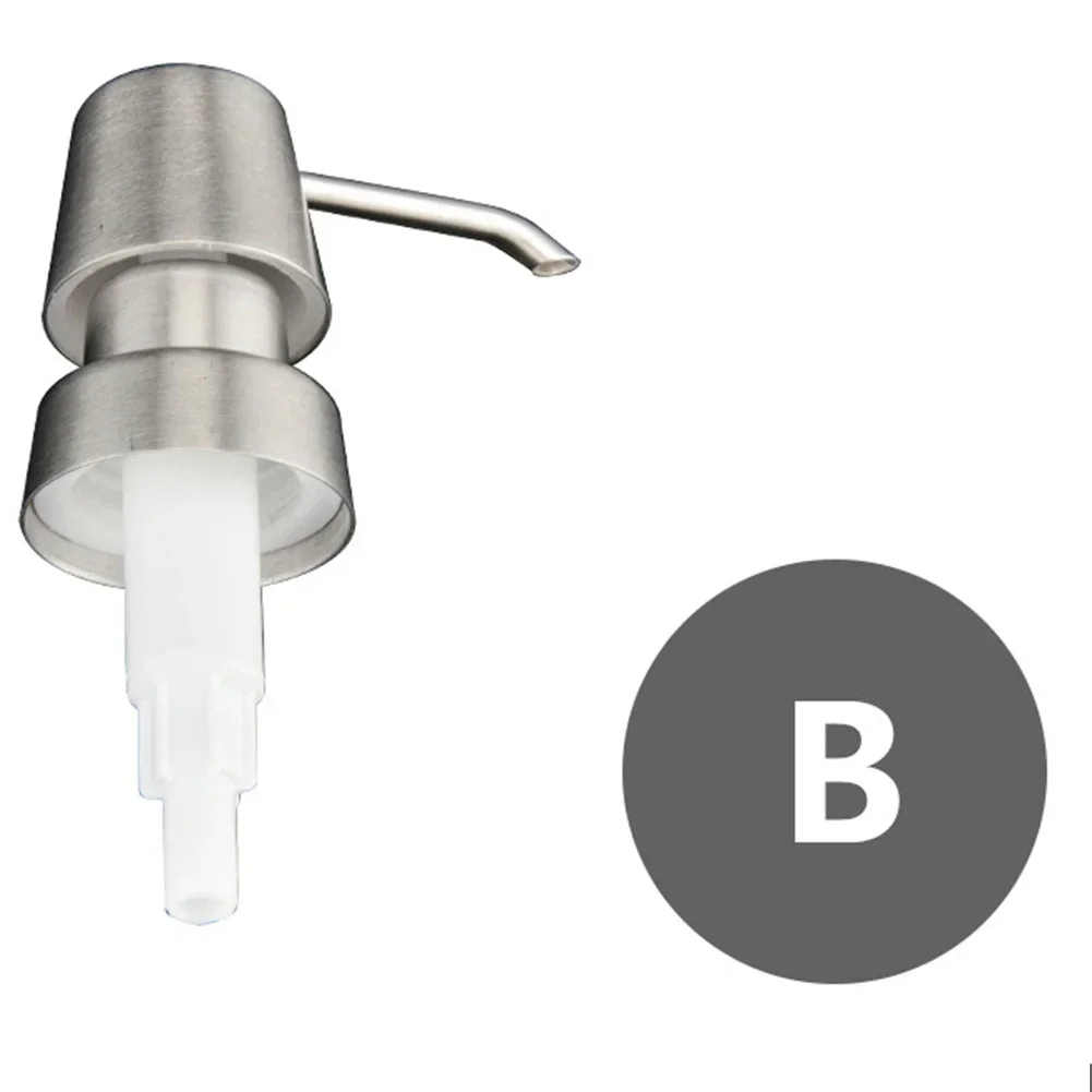 Lotion Bottle Dispenser Soap Press Head 304 Stainless Steel Pump Head, And Tube (14cm) Applicable To: 25MM Bottle Mouth 7option