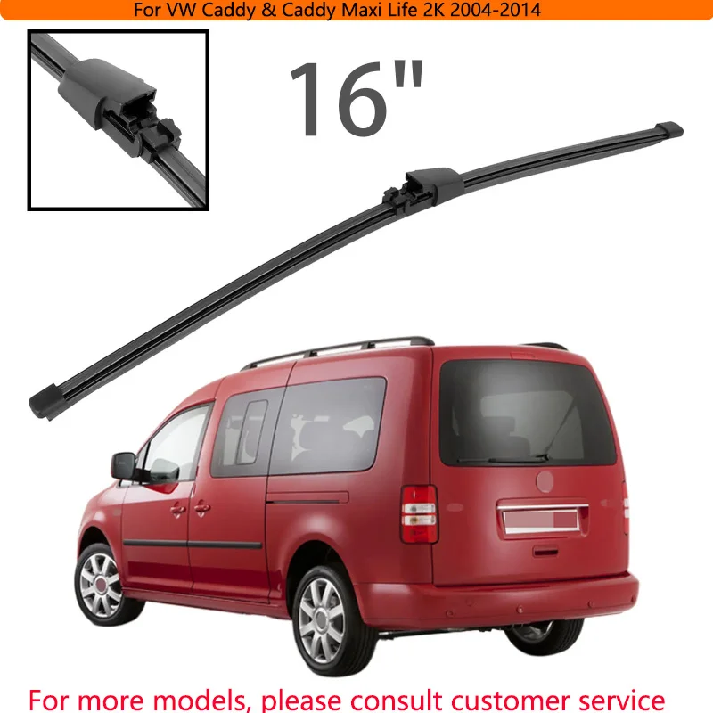 

For VW Caddy & Caddy Maxi Life 2K 2004-2014 Car Accessories 16" Rear Windshield Windscreen Washer Wiper Blade