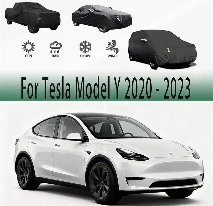 

Для наружной защиты, водонепроницаемые, пылезащитные, полные для Tesla Model Y 2020 2023, автомобильные чехлы