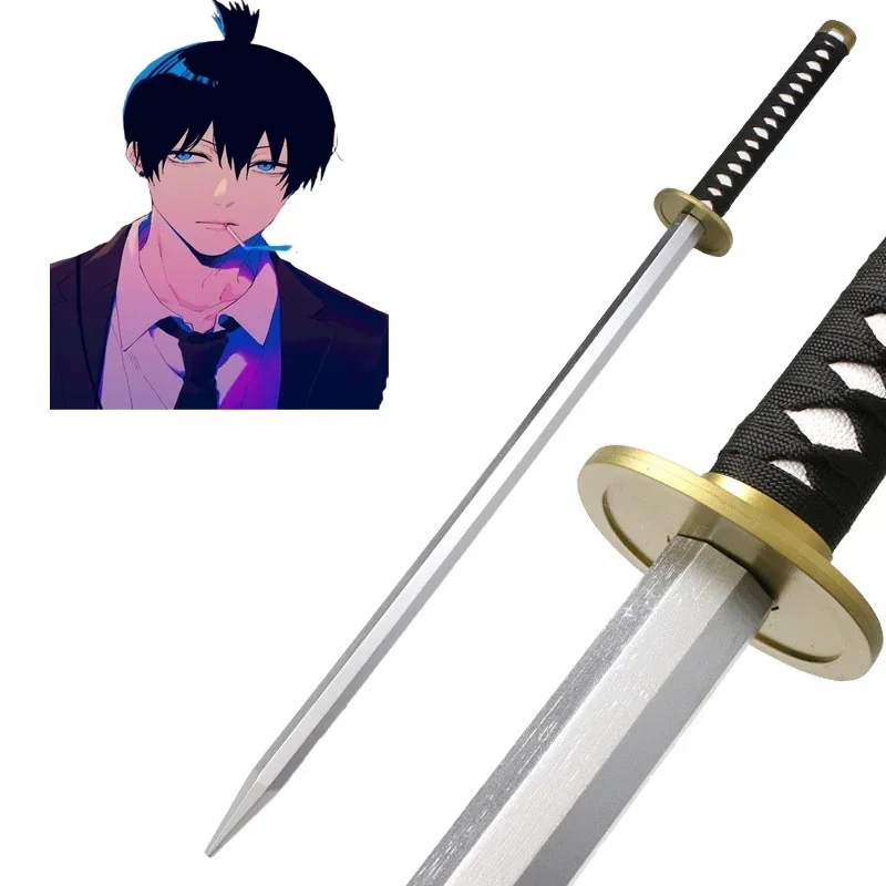 Chainsaw Man Anime Role Play Hayakawa Aki Katana Cosplay Superb 102cm Bamboo Assembled Sword Weapon 40inch Model