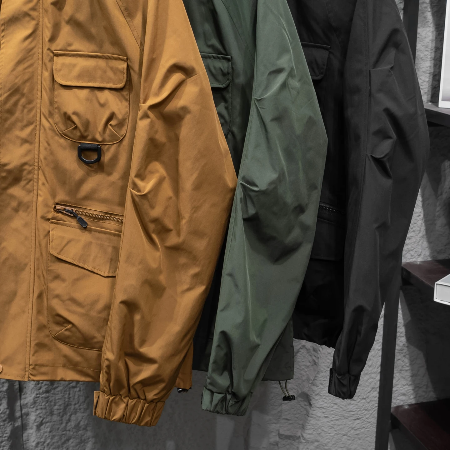 American High-End Men's Casual Loose  Jacket Outdoor Autumn Winter Workwear Windproof Fashionable Polyester Nylon Compos...