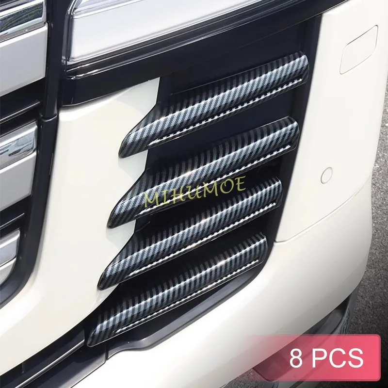 Carbon Fiber Front Air-Inlet Grille Grill Cover Trims For Toyota Land Cruiser 300 LC300 2022 2023 2024 Accessories