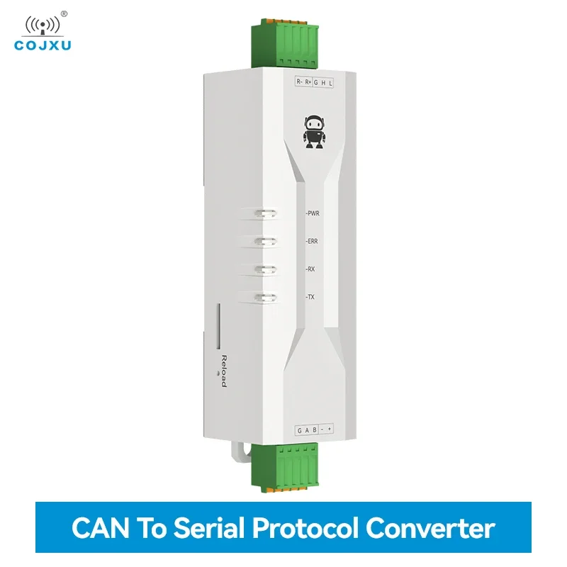 CAN To Serial Protocol RS485 CANBUS Converter ECAN-101 Modbus All-terminal Interface Frame Formats AT Command Baud Rate COJXU