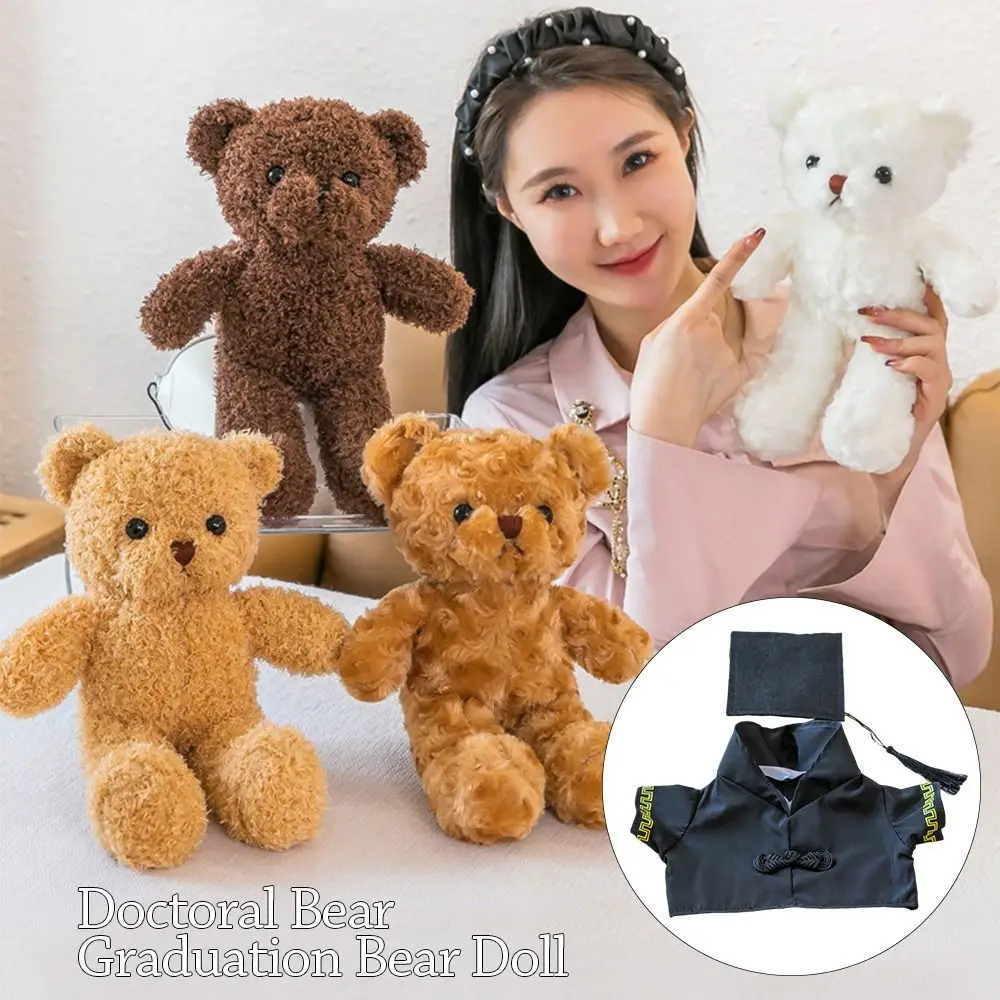 

30cm Creative Soft Doctor Bear Plush Toy Cartoon DIY Graduation Bear Doll Cute Graduation Gift Graduation